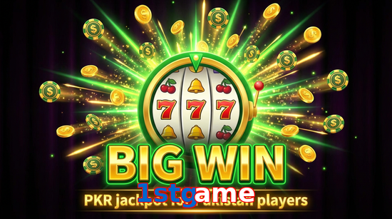 Big win animation on 1Stgame slot game